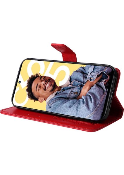 Kart Yuvası Standı Manyetik ile Realme C55 4g Flip Kickstand Için Flip Case (Yurt Dışından) modelleri