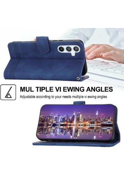 Samsung Galaxy A54 Bileklik Premium Nakit Cep Kart Yuvaları Için Flip Case (Yurt Dışından)