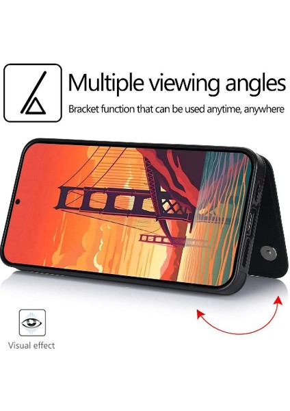 Cüzdan Kılıf Samsung Galaxy A15 4g/5g Pu Deri Kart Tutucu Toka ile (Yurt Dışından)
