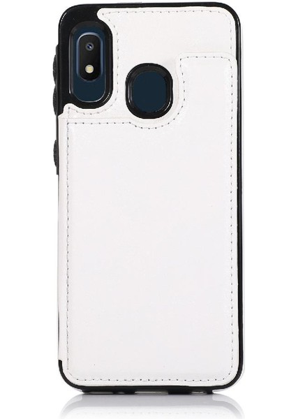 Cüzdan Kılıf Samsung Galaxy A20E / A10E Pu Deri Çift Manyetik (Yurt Dışından)