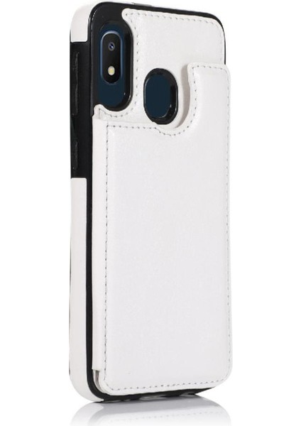 Cüzdan Kılıf Samsung Galaxy A20E / A10E Pu Deri Çift Manyetik (Yurt Dışından)
