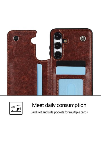 Kart Tutucu Kickstand ile Samsung Galaxy S23 Kart Yuvaları Için Cüzdan Kılıf (Yurt Dışından) fırsatları