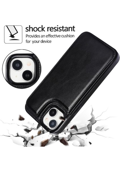 IPhone 15 Için Cüzdan Durumda Artı Kart Yuvaları Kickstand Çift Manyetik Toka (Yurt Dışından) fiyatları