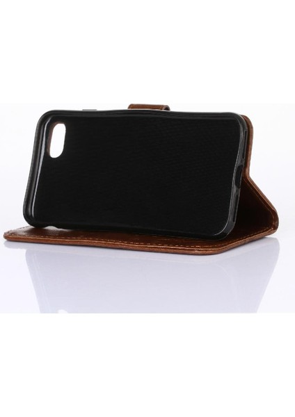 IPhone 7 Için Kickstand Durumda Kart Tutucu Pu Deri Manyetik Kapatma (Yurt Dışından)