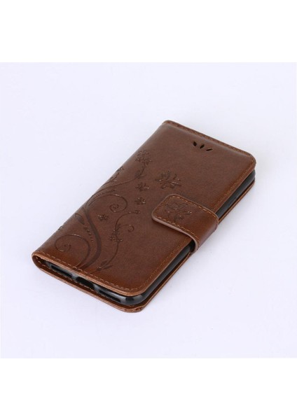 IPhone 7 Için Kickstand Durumda Kart Tutucu Pu Deri Manyetik Kapatma (Yurt Dışından)