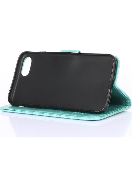 IPhone 7 Için Kickstand Durumda Kart Tutucu Pu Deri Manyetik Kapatma (Yurt Dışından)