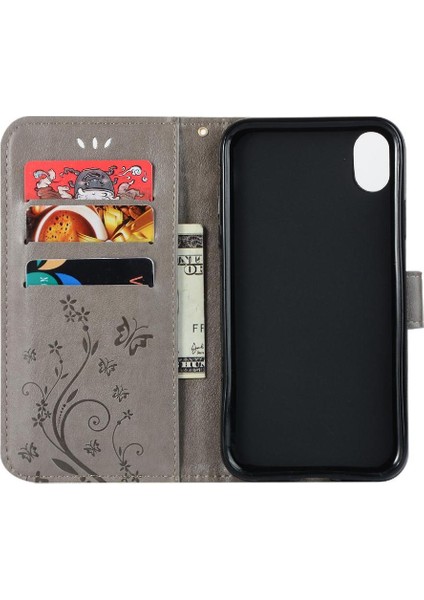 IPhone Xs Max Manyetik Kapatma Kickstand Pu Deri Bilek Için Filp Durumda (Yurt Dışından) modelleri