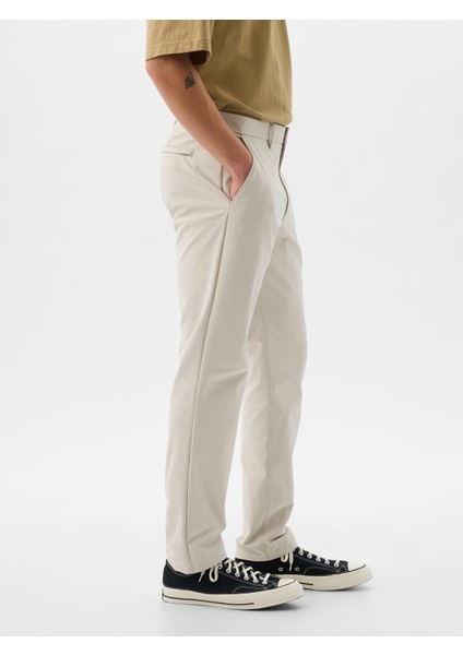 Erkek Gri Slim Fit Modern Khaki Pantolon