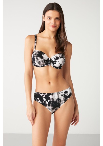 Kelaba Desenli Straplez Bikini