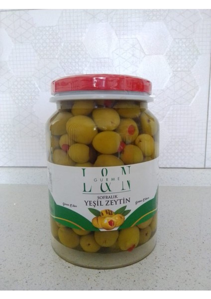 Ln Gurme Biberli Yeşil Zeytin 1 kg