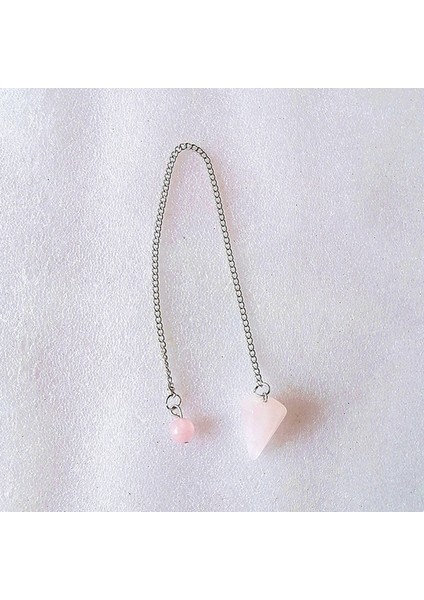 C1 Moda Konik Sarkaç Doğal Taş Konik Sarkaçlar Gümüş Renk Zinciri Kristal Kolye Maden Manevi Reiki Takı (Yurt Dışından)