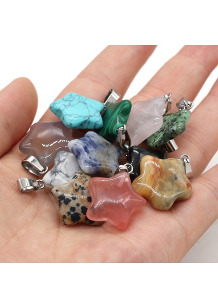 KARIŞIM-14X14MM Doğal Taş Kolye Mix Renkler Kadınlar Doğal Takı Takılar Fit Dıy Kolye Yapımı Çoklu Şekiller (Yurt Dışından) indirimleri