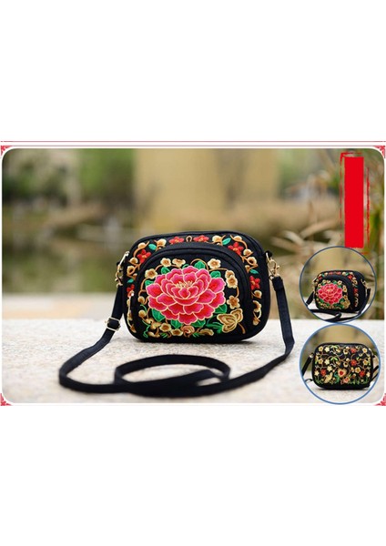 Moda Mini Etnik Açık ve Alışveriş Kız Aksesuarları Seyahat Jakarlı Kanvas Crossbody Omuz Çantaları Çanta Messenger Çanta Çanta (Yurt Dışından) fiyatları