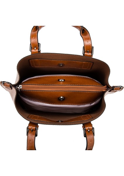 Basit Büyük Kapasiteli Gelişmiş Çanta Kadın Omuz Çantası Taşınabilir Crossbody Siyah (Yurt Dışından) fırsatları