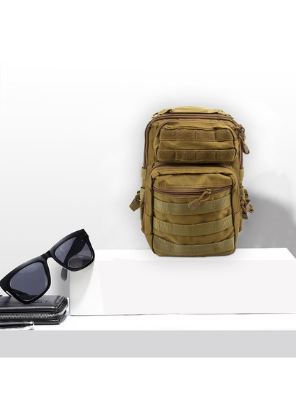 Spor Avcılık Erkekler Göğüs Molle Tek Omuz Çantaları Naylon Sığ Paket Unisex Haki (Yurt Dışından) modelleri