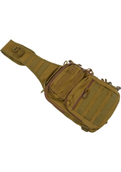 Spor Avcılık Erkekler Göğüs Molle Tek Omuz Çantaları Naylon Sığ Paket Unisex Haki (Yurt Dışından) indirimleri