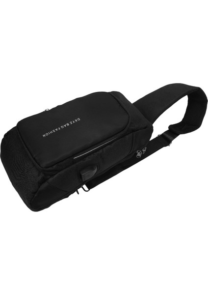 Dingxinyizu USB Şarj Erkekler Crossbody Çanta Iş Erkek Omuzdan Askili Çanta Anti-Hırsızlık Göğüs Büyük Kapasiteli Seyahat Askılı Çanta, Siyah (Yurt Dışından) modelleri