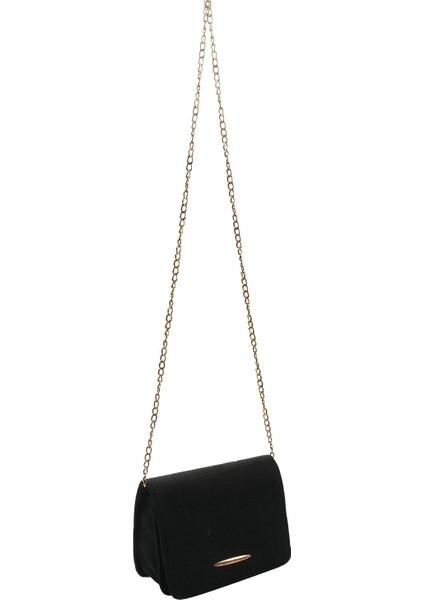 Kadın Keten Çuval Bezi Küçük Kare Kız Omuz Askılı Çanta Kadın Çantalar Crossbody Çanta (Siyah) (Yurt Dışından)