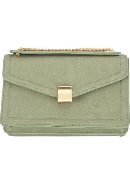 Retro Moda Kadın Kare Çanta Yeni Mat Pu Deri Kadın Çanta Zinciri Omuz Messenger Çanta (Yeşil) (Yurt Dışından) indirimleri