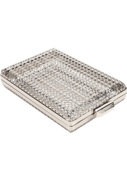 Moda Stil Metal Hollow Kadın Gece Çantası Omuz Crossbody Çanta Debriyaj Kafes Çanta Gümüş (Yurt Dışından) fiyatları