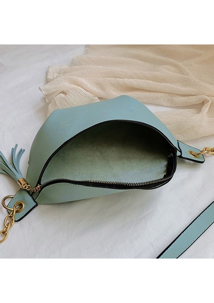 Saf Renk Moda Vahşi Rahat Omuz Crossbody Çanta Kadın Göğüs (Yurt Dışından) indirimleri