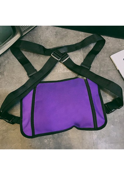 Moda Göğüs Rig Çanta Kamuflaj Yelek Koşum Ön Paketi Kılıfı Hip Hop Sokak Fonksiyonel (Yurt Dışından) fırsatları