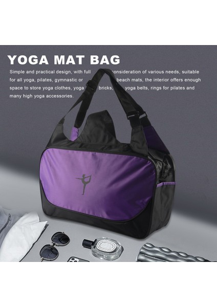 Yoga Çantası,seyahat Çantası,büyük Kapasiteli Mat Sırt Çantası,spor Salonu Çantası,yoga Çantası,mor (Yurt Dışından) modelleri