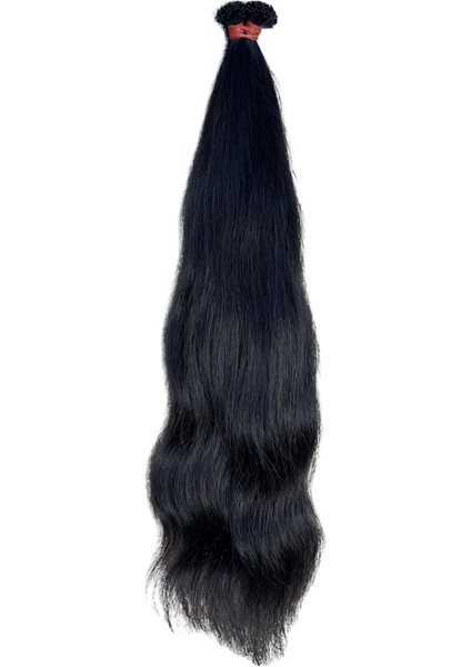 Halit Can HairKing 55cm Doğal (Koyu Kestane) 100adet, 60gr ,Mikro Kaynak [100% Gerçek Insan Saçı]