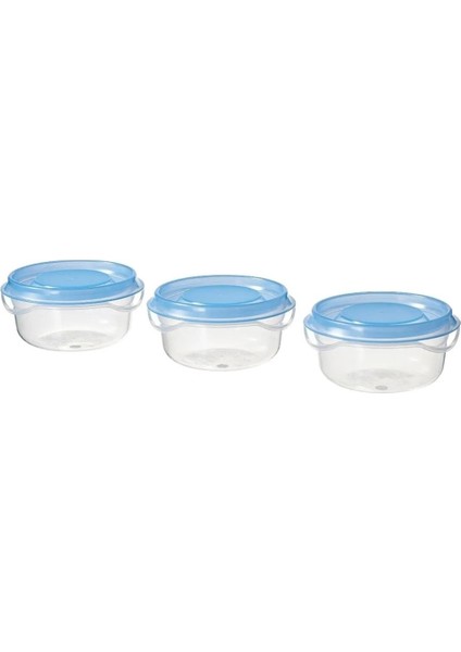 Pruta Plastik Saklama Kabı Şeffaf Mavi 70ML