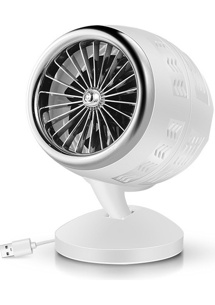 Mini USB Hava Konveksiyon Döngüsü Elektrikli Fan Hava Soğutucu Gümüş (Yurt Dışından)