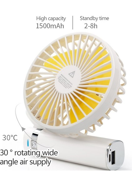 S2 Taşınabilir Katlanabilir El Tipi Elektrikli Fan Mor (Yurt Dışından)