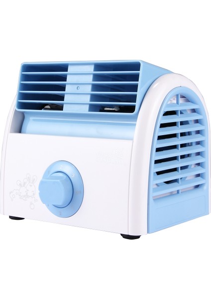 30W Türbin Bıçaksız Mini Masaüstü Sessiz Fan Mavi (Yurt Dışından)