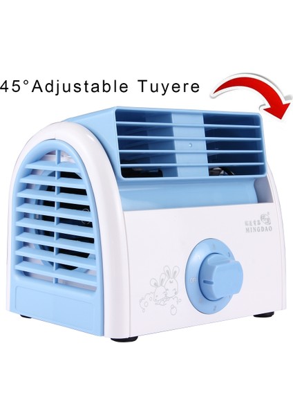 30W Türbin Bıçaksız Mini Masaüstü Sessiz Fan Mavi (Yurt Dışından)