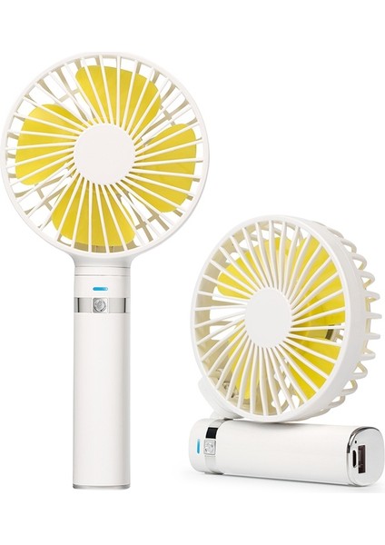 S2 Taşınabilir Katlanabilir El Tipi Elektrikli Fan Beyaz (Yurt Dışından)