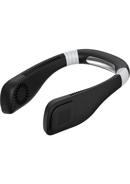 El Mini USB Şarj Edilebilir Boyunlu Fan Kanatları Fan Siyah (Yurt Dışından) fiyatları