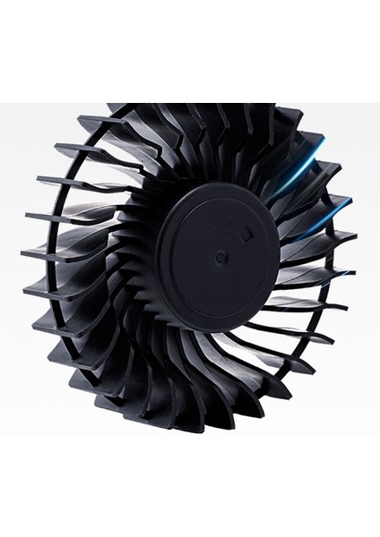 Taşınabilir Mini USB Şarj Kamera Fanı Asılı Boyun Küçük Fan Siyah (Yurt Dışından)