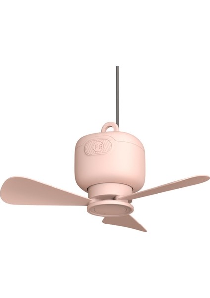USB Plug-In Versiyonu Kamp Dış Mekan Taşınabilir Asma Fan Pembe (Yurt Dışından)