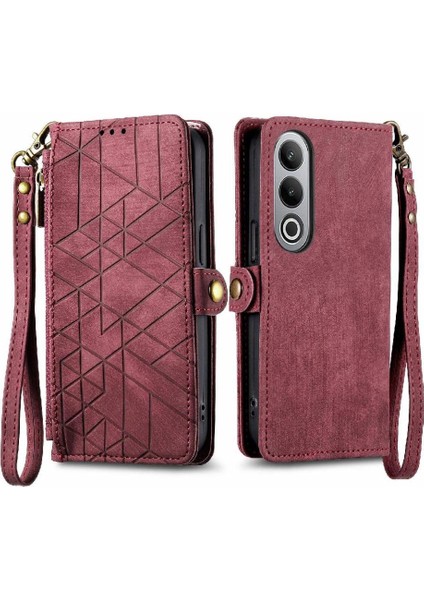 Oneplus Nord Ce4 Için Flip Case Basit Iş Cüzdan Darbeye Deri (Yurt Dışından)