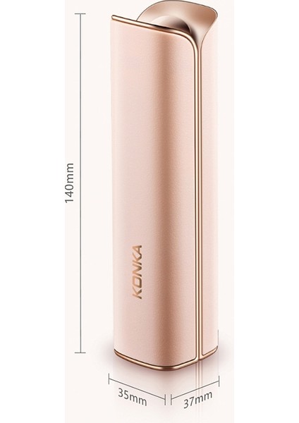 Kg-Fs1 Power Bank Fonksiyonlu USB Şarj Fanı Pembe (Yurt Dışından)