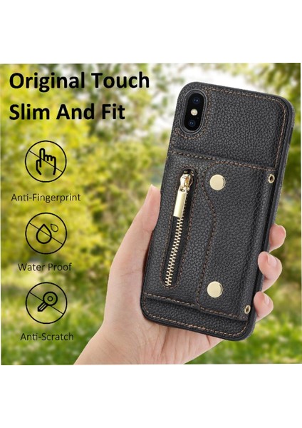 IPhone X/xs Hafif Uzun Kayış Mini Sırt Çantası Kart Yuvaları (Yurt Dışından)