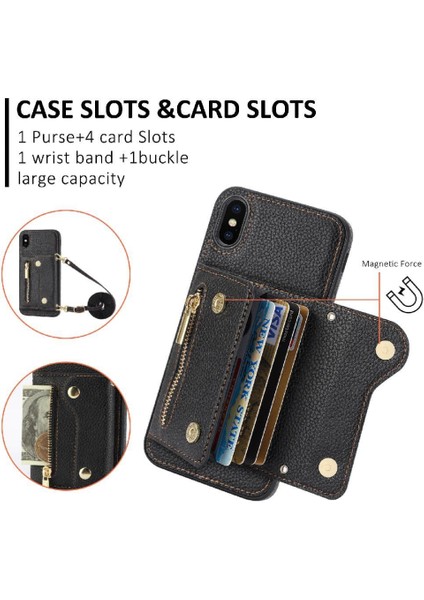 IPhone X/xs Hafif Uzun Kayış Mini Sırt Çantası Kart Yuvaları (Yurt Dışından)