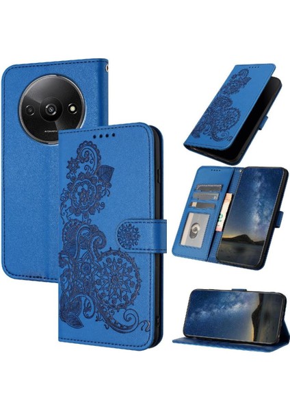 Kart Yuvası Standı Kickstand Koruyucu ile Xiaomi Redmi A3 Için Flip Case (Yurt Dışından)
