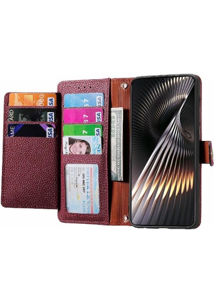 Xiaomi Poco F6 Cüzdan Fermuar Aşk Için Flip Case Darbeye Deri Kılıf (Yurt Dışından)