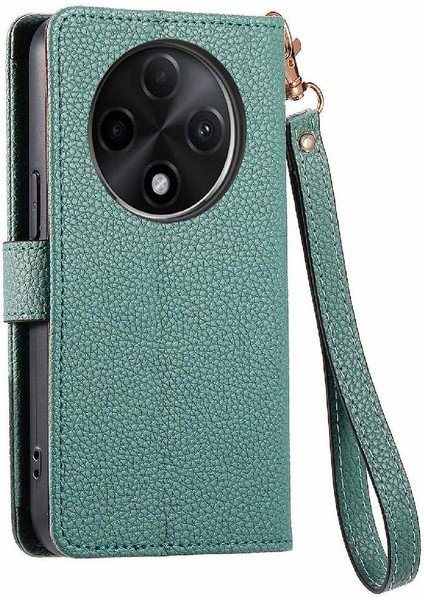 Oppo A3 Pro Için Flip Case Darbeye Cüzdan Deri Kılıf Fermuar Aşk (Yurt Dışından)