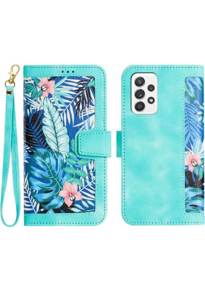 Cüzdan Kılıf Samsung Galaxy A52 5g Manyetik Kapatma Pu Deri Kart (Yurt Dışından)
