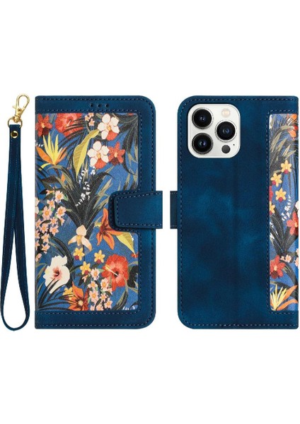 Cüzdan Kılıf IPhone 15 Pro Max Kart Tutucu Anti Scratch Pu Deri (Yurt Dışından)
