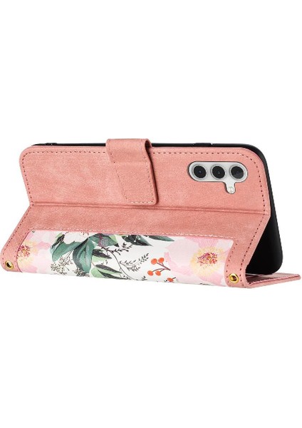 Samsung Galaxy S24 Artı Pu Deri Kickstand Kart Tutucu Için Cüzdan Kılıf (Yurt Dışından)