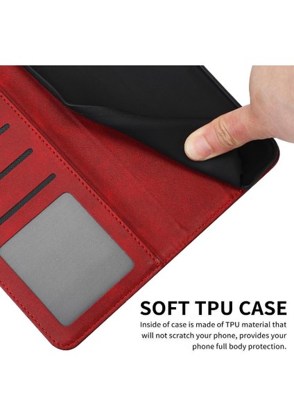 Mays Home1 Kart Yuvası Saf Renk ile Toka Kickstand ile IPhone 14 Için Flip Case (Yurt Dışından)