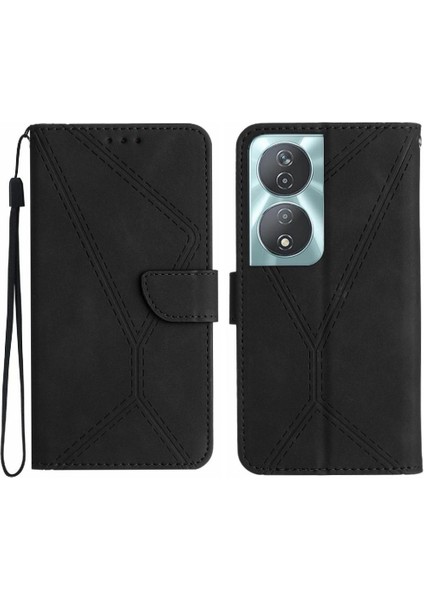 Onur X7B Dikiş Kabartmalı Yumuşak Pu Deri Yüksek Kalite Için Flip Case (Yurt Dışından)
