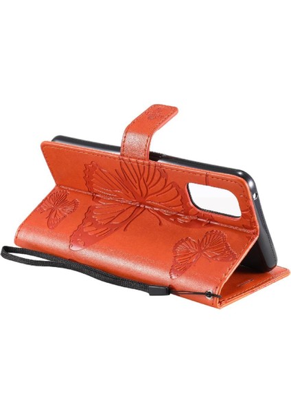 Kart Yuvası Standı Pu Deri ile Realme 7 Pro Flip Kickstand Için Flip Case (Yurt Dışından)